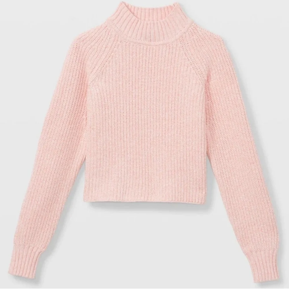 New Club Monaco Pink Crop Sweater Size M - Picture 4 of 13